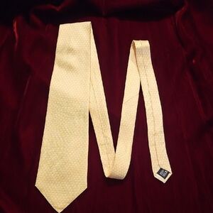 Oscar de la Renta Yellow Silk Tie